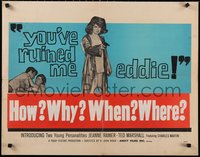 7g0848 TOUCH OF FLESH 1/2sh 1960 great image of girl in robe w/gun, You've ruined me, Eddie!