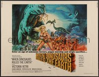 7g0851 WHEN DINOSAURS RULED THE EARTH 1/2sh 1971 Hammer, artwork of sexy cavewoman Victoria Vetri!