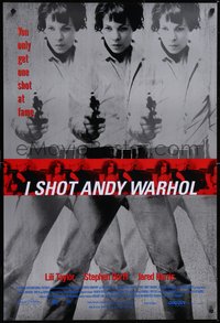 7g0369 I SHOT ANDY WARHOL 1sh 1996 cool multiple images of Lili Taylor pointing gun!