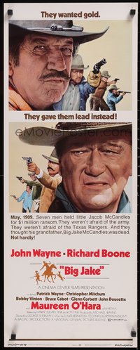 7g0600 BIG JAKE insert 1971 Richard Boone wanted gold but John Wayne gave him lead instead!