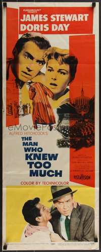 7g0666 MAN WHO KNEW TOO MUCH insert 1956 James Stewart, Doris Day, directed by Alfred Hitchcock!