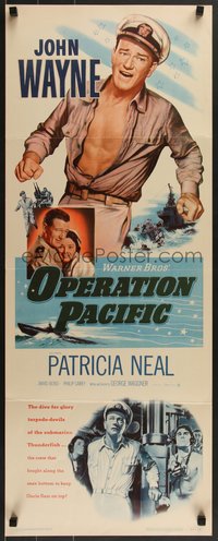 7g0681 OPERATION PACIFIC insert 1951 great images of Navy sailor John Wayne & Patricia Neal!