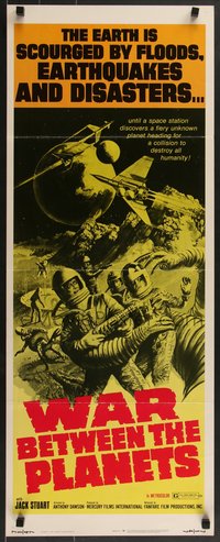 7g0721 WAR BETWEEN THE PLANETS insert 1971 the Earth is scourged by floods, earthquakes & disasters!