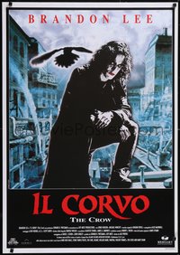 7g0170 CROW Italian 1sh 1994 Brandon Lee's final movie, cool completely different image of the star!