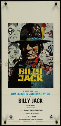 7g0553 BILLY JACK Italian locandina 1971 Tom Laughlin, wonderful artwork by Piero Ermanno Iaia!