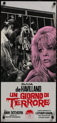 7g0572 LADY IN A CAGE Italian locandina 1964 Olivia de Havilland, it is not for the weak, rare!