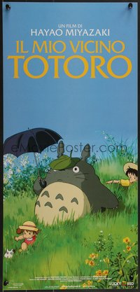 7g0575 MY NEIGHBOR TOTORO Italian locandina 2009 classic Hayao Miyazaki anime cartoon, great image!