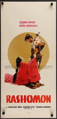 7g0578 RASHOMON Italian locandina R1960s Kurosawa Japanese classic, Toshiro Mifune, ultra rare!