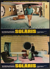 7g0758 SOLARIS 2 Italian 18x26 pbustas 1974 Andrei Tarkovsky's original Russian version, Solyaris!