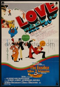 7g0735 YELLOW SUBMARINE Japanese 11x16 1969 All You Need is Love, Screen mag. insert, ultra rare!