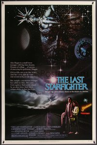 7g0400 LAST STARFIGHTER 1sh 1984 Catherine Mary Stewart & Lance Guest as video game pilot!