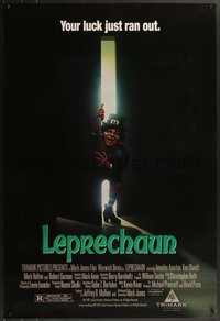 7g0403 LEPRECHAUN 1sh 1993 Warwick Davis, super young Jennifer Aniston, your luck just ran out!