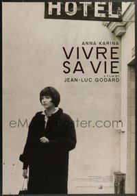 7g0427 MY LIFE TO LIVE 27x39 1sh R2013 Jean-Luc Godard's Vivre sa Vie, sexy Anna Karina, ultra rare!