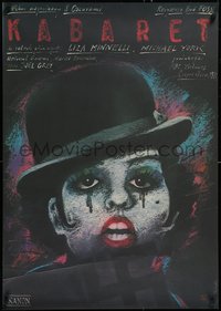 7g0185 CABARET Polish 27x38 R1988 wild different Liza Minnelli art by Andrzej Pagowski!