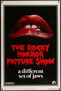 7g0471 ROCKY HORROR PICTURE SHOW 1sh R1980s classic lips, a different set of jaws!