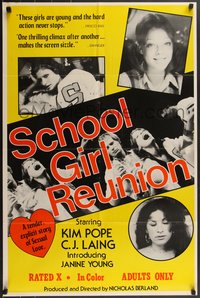 7g0474 SCHOOLGIRL'S REUNION 25x38 1sh 1977 Kim Pope, C.J. Laing, sexy images, rare!