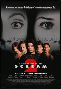 7g0476 SCREAM 2 1sh 1997 Wes Craven directed, Neve Campbell, Courteney Cox