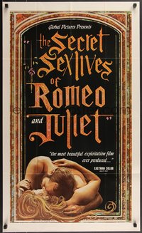 7g0478 SECRET SEX LIVES OF ROMEO & JULIET 24x40 1sh 1968 the most beautiful exploitation ever!