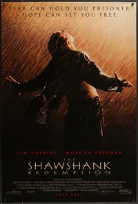 7g0485 SHAWSHANK REDEMPTION advance 1sh 1994 escaped prisoner Tim Robbins in rain, Stephen King