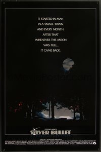 7g0487 SILVER BULLET 1sh 1985 Stephen King, whenever the moon was full, it came back!