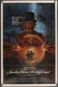 7g0493 SOMETHING WICKED THIS WAY COMES 1sh 1983 Ray Bradbury, Jason Robards, David Grove art!