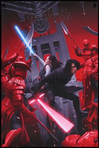 7g0221 LAST JEDI #895/960 24x36 art print 2019 Mondo, art by Rory Kurtz, True Enemy, timed edition!