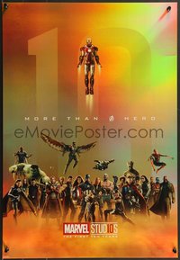 7g0773 MARVEL CINEMATIC UNIVERSE foil 19x27 special poster 2018 El Capitan, Avengers, rare!