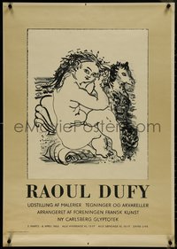 7g0177 RAOUL DUFY 25x36 Danish museum/art exhibition 1953 Baigneuse Au Petit Cheval, ultra rare!