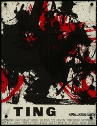 7g0737 TING 17x22 museum/art exhibition 1960 cool abstract art by Walasse, ultra rare!