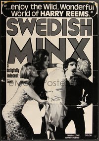 7g0509 SWEDISH MINX 27x39 1sh R1980s Harry Reems in Swedish Marquis de Sade movie, ultra rare!