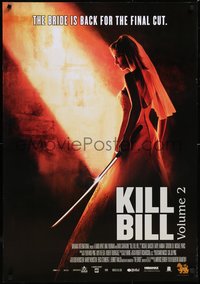 7g0157 KILL BILL: VOL. 2 DS Thai poster 2004 Uma Thurman with katana is back for the final cut!