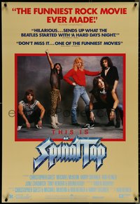 7g0518 THIS IS SPINAL TAP 1sh 1984 Rob Reiner rock & roll mockumentary, great band portrait!