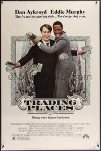 7g0523 TRADING PLACES 1sh 1983 Dan Aykroyd & Eddie Murphy are getting rich & getting even!