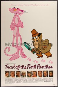 7g0524 TRAIL OF THE PINK PANTHER 1sh 1982 Peter Sellers, Blake Edwards, cool cartoon art!