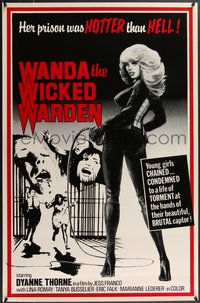 7g0538 WANDA THE WICKED WARDEN 1sh 1977 Jess Franco, Thorne's prison is HOTTER than HELL!