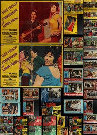 7h0778 LOT OF 55 FORMERLY FOLDED ITALIAN 19X27 PHOTOBUSTAS 1960s-1970s a variety of movie scenes!