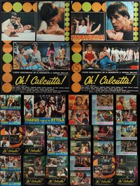 7h0795 LOT OF 33 FORMERLY FOLDED 1960s ITALIAN 19X27 PHOTOBUSTAS 1960s a variety of movie scenes!