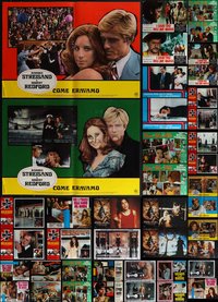 7h0756 LOT OF 76 FORMERLY FOLDED ITALIAN 19X27 PHOTOBUSTAS 1960s-2000s a variety of movie scenes!