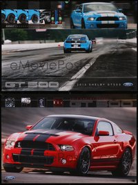 7h0152 LOT OF 10 UNFOLDED FORD MUSTANG POSTERS 2013 GT500, there's a different image on each side!