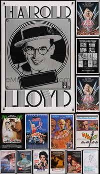 7h0308 LOT OF 20 MOSTLY UNFOLDED SINGLE-SIDED ONE-SHEETS 1970s-1990s a variety of movie images!