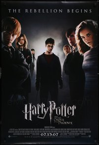 7h0636 LOT OF 5 UNFOLDED DOUBLE-SIDED 27X40 HARRY POTTER & THE ORDER OF THE PHOENIX INTERNATIONAL ADVA 2007