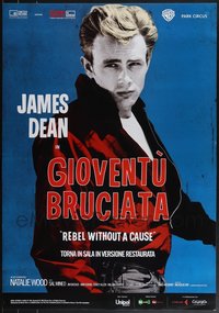 7h0176 LOT OF 9 UNFOLDED REBEL WITHOUT A CAUSE R2014 ITALIAN ONE-SHEETS R2014 James Dean classic!