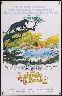 7h0028 LOT OF 6 UNFOLDED SINGLE-SIDED JUNGLE BOOK R78 27x42 ONE-SHEETS R1978 Disney classic!