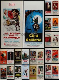 7h0859 LOT OF 24 FORMERLY FOLDED ITALIAN LOCANDINAS 1960s-2010s a variety of cool movie images!