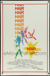 7h0524 LOT OF 7 UNFOLDED SINGLE-SIDED 27X41 HAIR ONE-SHEETS 1979 Milos Foreman musical classic!