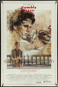 7h0597 LOT OF 5 UNFOLDED SINGLE-SIDED 27X41 RUMBLE FISH ONE-SHEETS 1983 Coppola, art of Matt Dillon