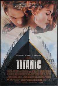 7h0609 LOT OF 5 UNFOLDED DOUBLE-SIDED TITANIC ONE-SHEETS 1997 DiCaprio, Winslet, James Cameron