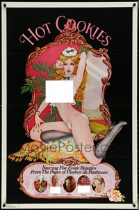 7h0688 LOT OF 4 FORMERLY TRI-FOLDED SINGLE-SIDED 27X41 HOT COOKIES ONE-SHEETS 1977 sexy art!