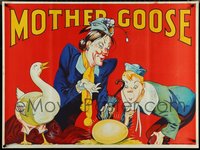 7h0034 LOT OF 3 UNFOLDED MOTHER GOOSE ENGLISH STAGE PLAY BRITISH QUADS 1930s great golden egg art!