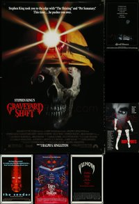 7h0479 LOT OF 9 UNFOLDED MOSTLY SINGLE-SIDED MOSTLY 27X40 HORROR/SCI-FI ONE-SHEETS 1980s-1990s